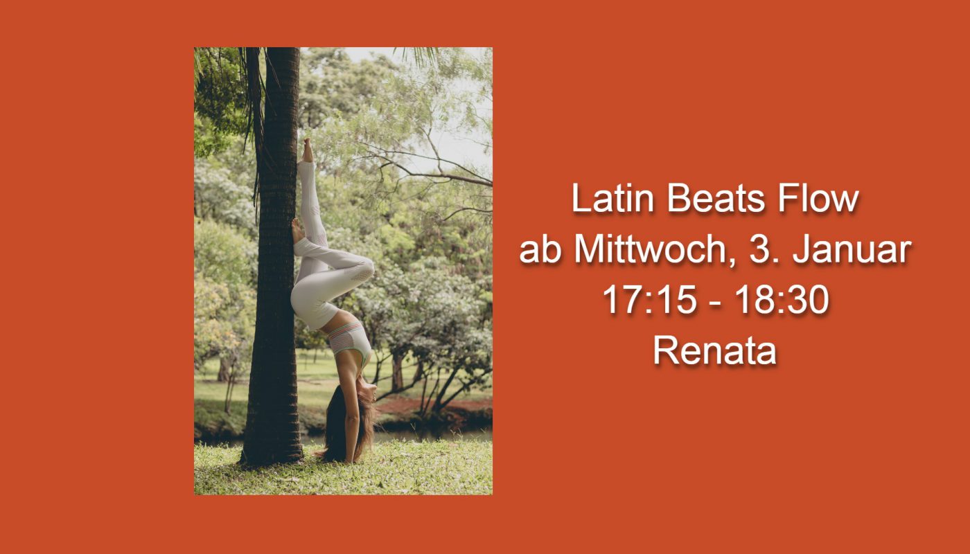[wp-svg-icons custom_icon="shiftdownyoga" wrap="i"] Latin Beats Flow ab 3. Januar mit Renata