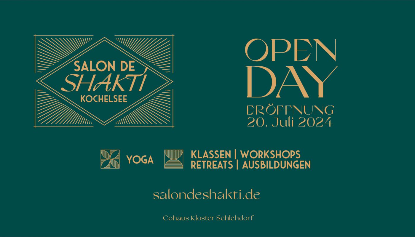 [wp-svg-icons custom_icon="SalondeShaktiLogo" wrap="i"]Open Day: Yogastudio Salon de Shakti eröffnet am Samstag, den 20. Juli einen neuen Standort im Cohaus Kloster Schlehdorf